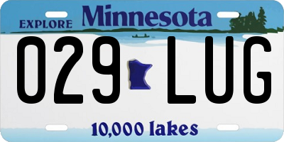MN license plate 029LUG