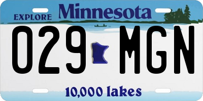 MN license plate 029MGN