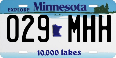 MN license plate 029MHH