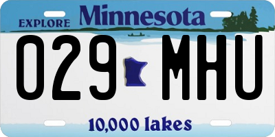 MN license plate 029MHU