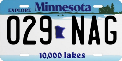 MN license plate 029NAG