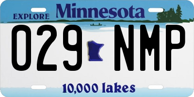 MN license plate 029NMP