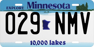 MN license plate 029NMV