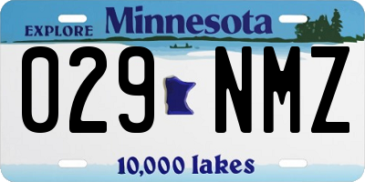 MN license plate 029NMZ