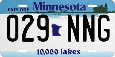 MN license plate 029NNG