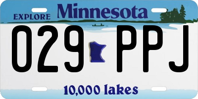 MN license plate 029PPJ