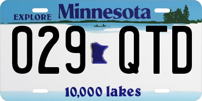 MN license plate 029QTD