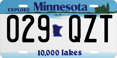 MN license plate 029QZT