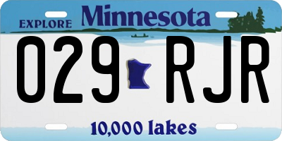 MN license plate 029RJR