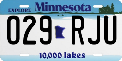 MN license plate 029RJU