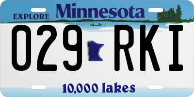 MN license plate 029RKI