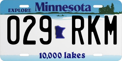 MN license plate 029RKM