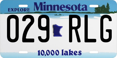 MN license plate 029RLG