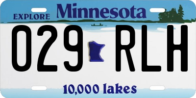 MN license plate 029RLH