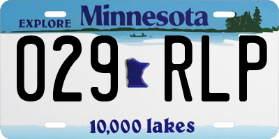 MN license plate 029RLP