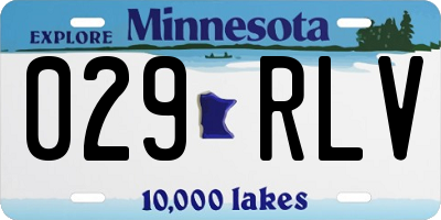 MN license plate 029RLV