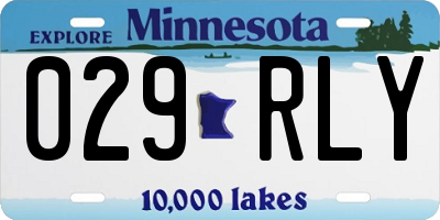 MN license plate 029RLY