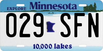 MN license plate 029SFN