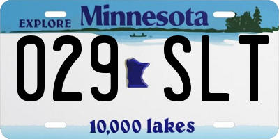 MN license plate 029SLT