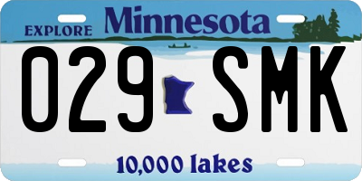 MN license plate 029SMK