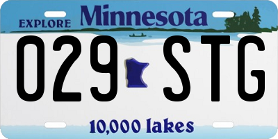 MN license plate 029STG