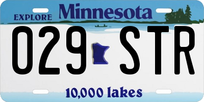 MN license plate 029STR