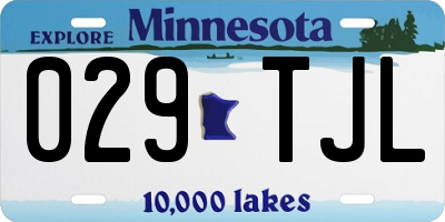 MN license plate 029TJL