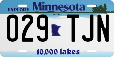 MN license plate 029TJN