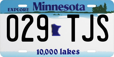 MN license plate 029TJS