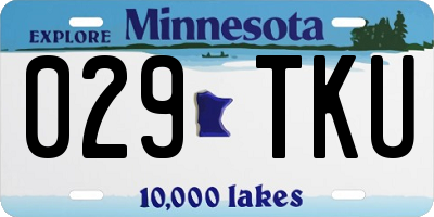 MN license plate 029TKU
