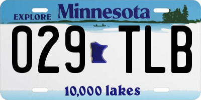 MN license plate 029TLB