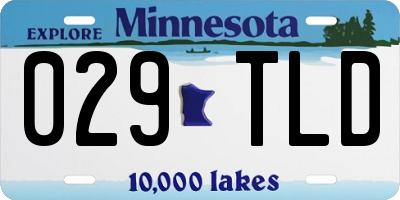 MN license plate 029TLD