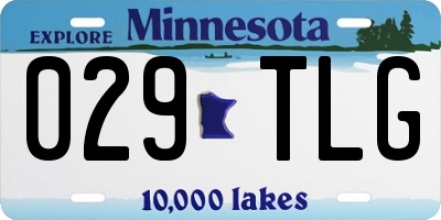 MN license plate 029TLG