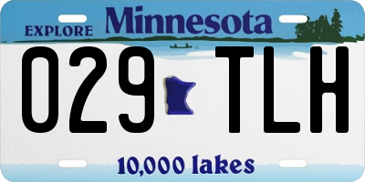 MN license plate 029TLH