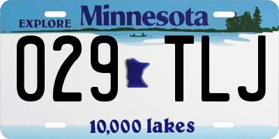 MN license plate 029TLJ