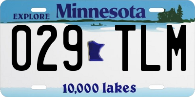 MN license plate 029TLM