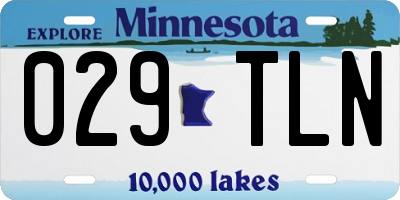 MN license plate 029TLN