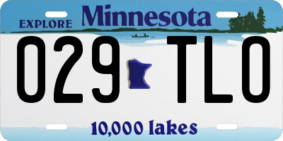 MN license plate 029TLO