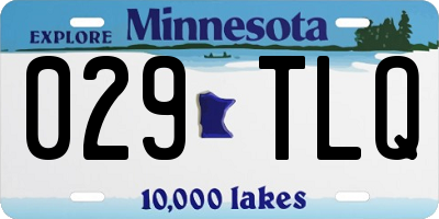 MN license plate 029TLQ