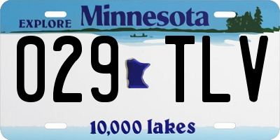 MN license plate 029TLV