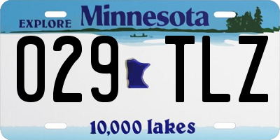 MN license plate 029TLZ