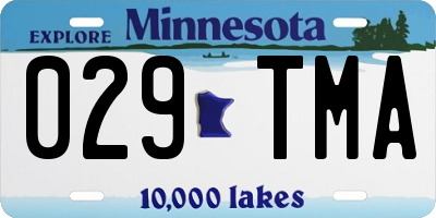 MN license plate 029TMA