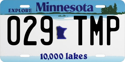 MN license plate 029TMP