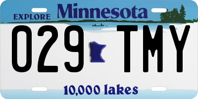 MN license plate 029TMY