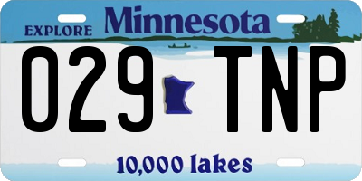 MN license plate 029TNP
