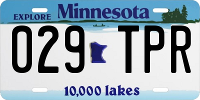 MN license plate 029TPR