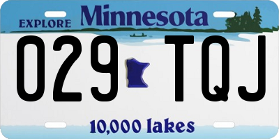 MN license plate 029TQJ