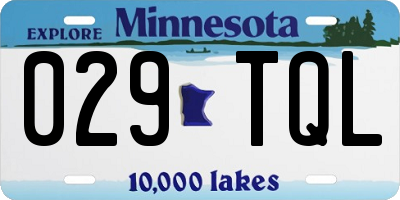 MN license plate 029TQL