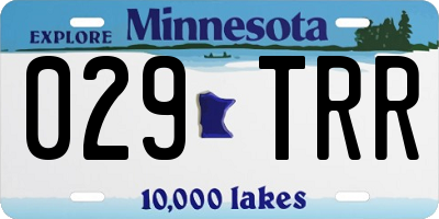 MN license plate 029TRR