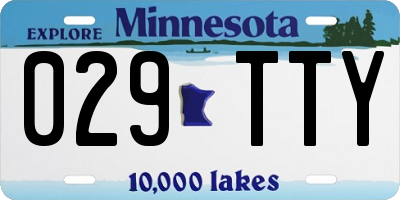 MN license plate 029TTY